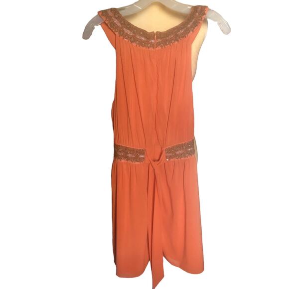 Alice & Olivia Silk Beaded Ruched Mini Dress – Size M (Tag Removed) - Picture 10 of 16